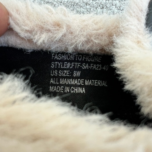 FASHION TO FIGURE Ida Wide Width Faux Fur Lined Loafers Women's Size 8 US NEW - Picture 13 of 13